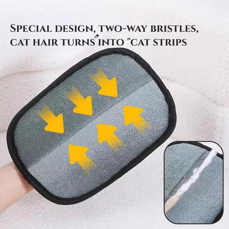 Reusable Pet Hair Removal Glove Grooming Tool for Cats Dogs anti Static Deshedding Grooming Cat Hair Brush Cat Accessories