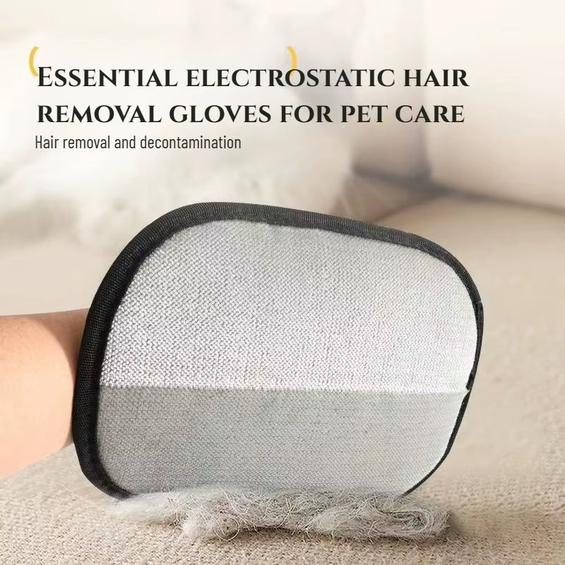 Reusable Pet Hair Removal Glove Grooming Tool for Cats Dogs anti Static Deshedding Grooming Cat Hair Brush Cat Accessories