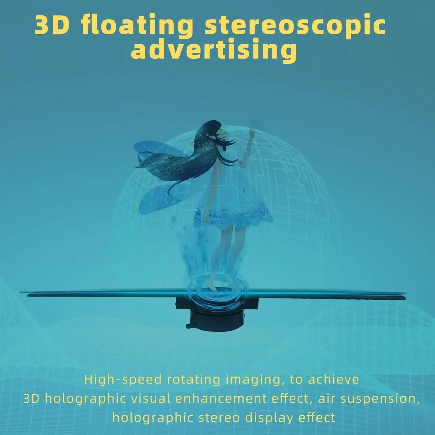 3D Hologram Fan Projector