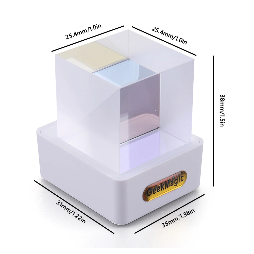 Holographic LED Digital Clock Cube