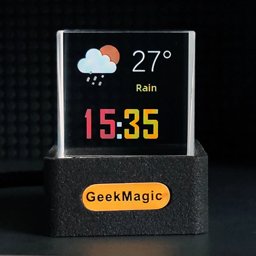 Holographic LED Digital Clock Cube