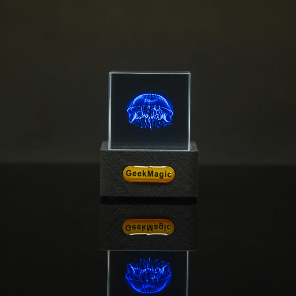 Holographic LED Digital Clock Cube