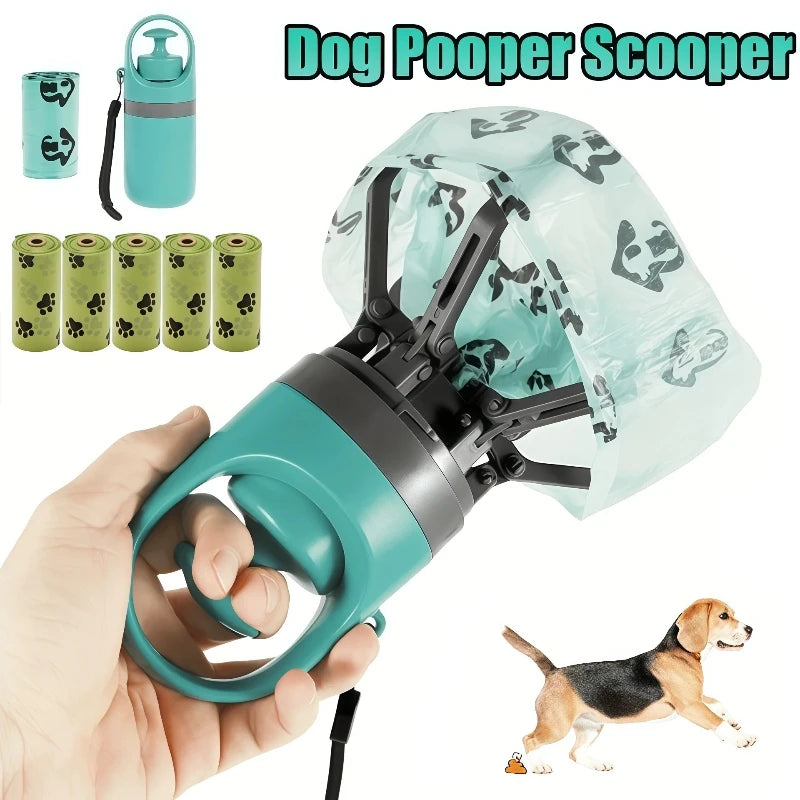 Portable Dog Pooper Scooper with Bag Dispenser