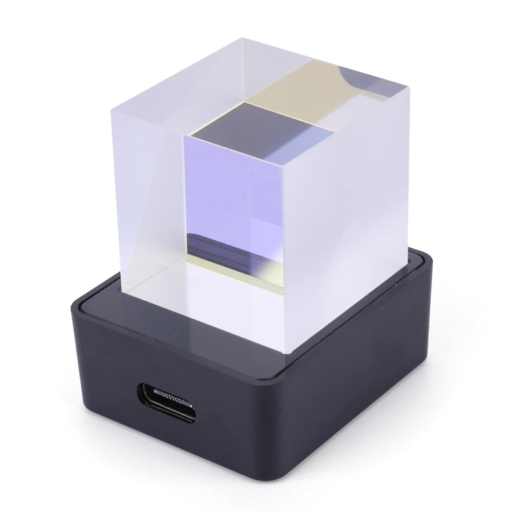 Holographic LED Digital Clock Cube