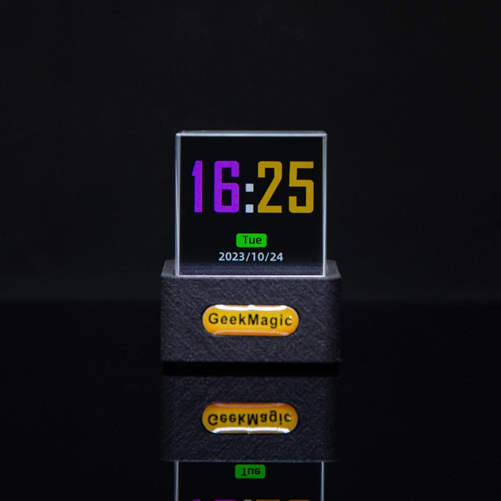 Holographic LED Digital Clock Cube