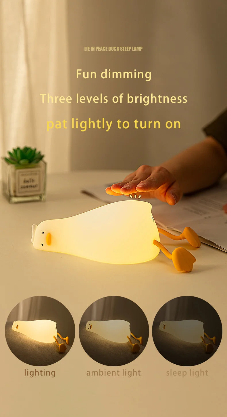 Cute Duck Night Lamp for Bedroom & Nursery