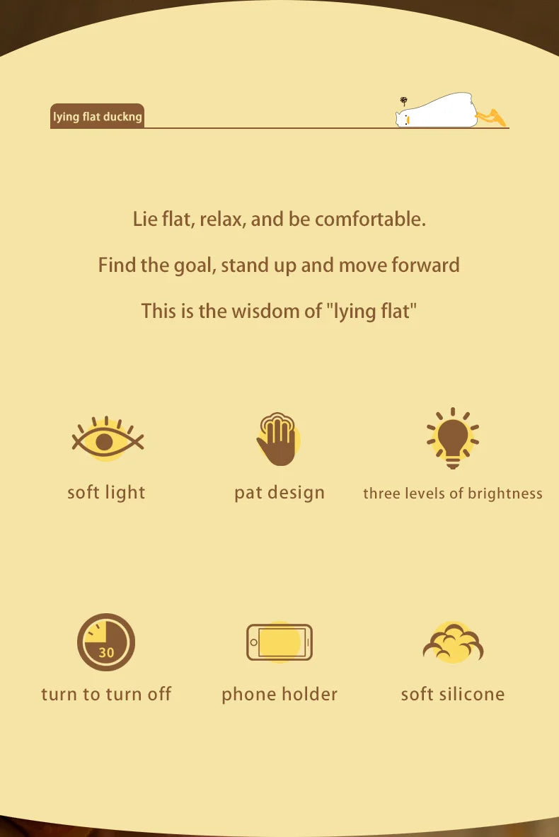 Cute Duck Night Lamp for Bedroom & Nursery