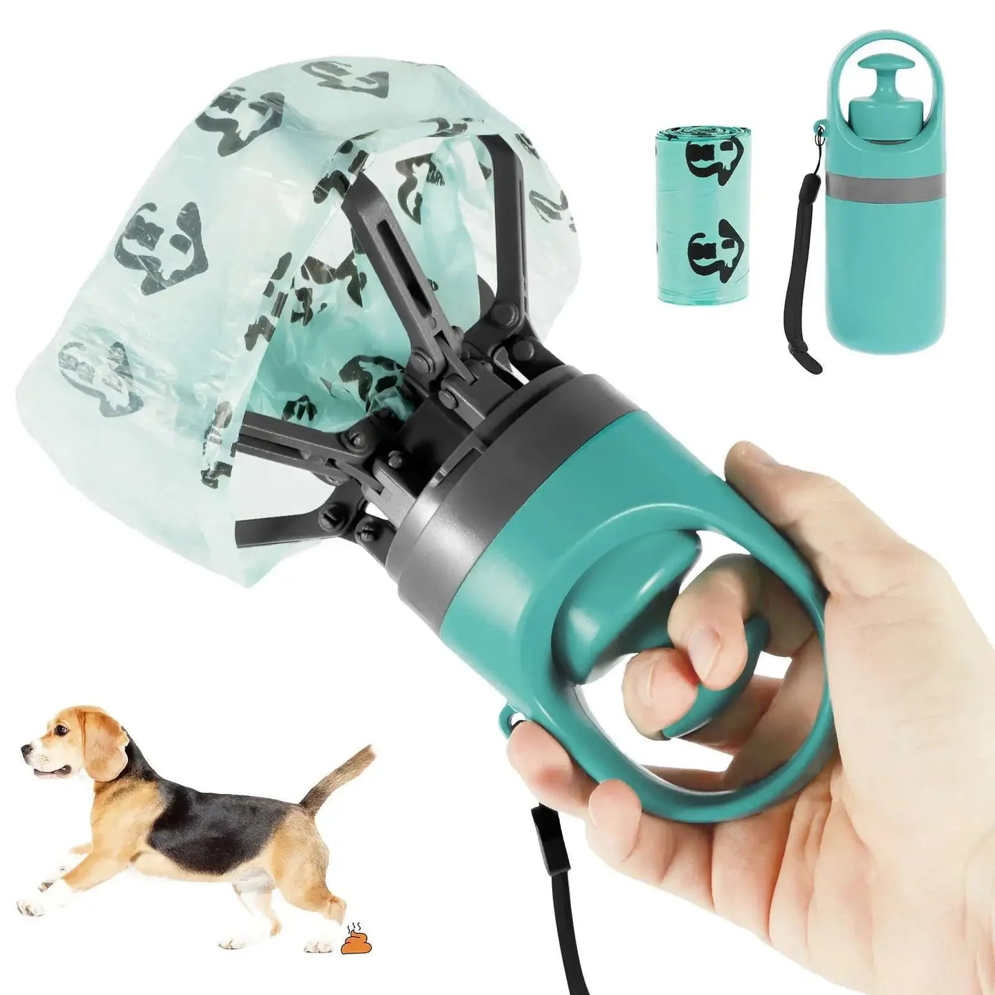 Portable Dog Pooper Scooper with Bag Dispenser
