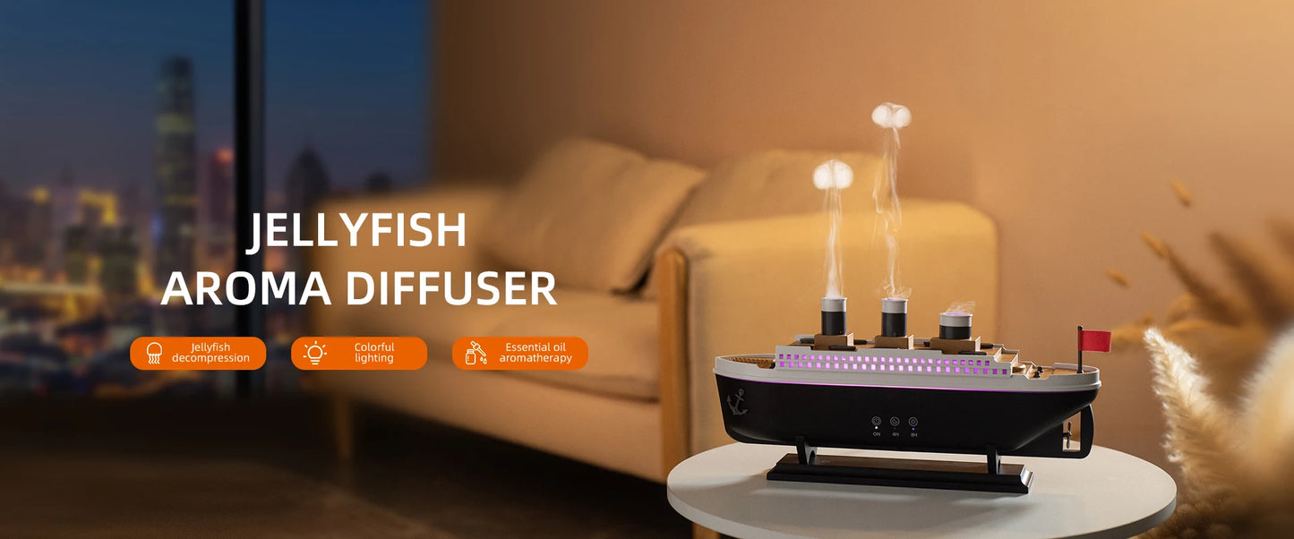 Jellyfish Air Humidifier with LED Lights