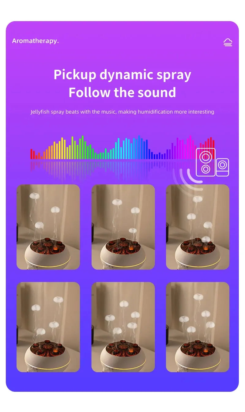 Jellyfish Air Humidifier with LED Lights