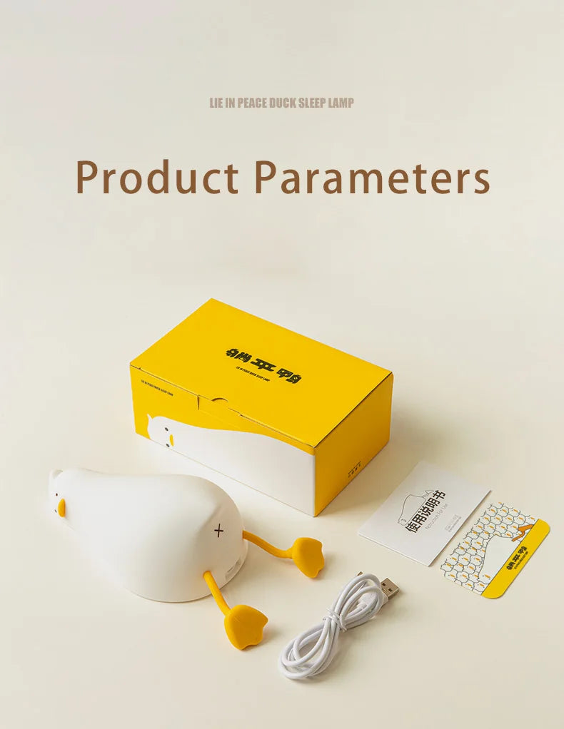 Cute Duck Night Lamp for Bedroom & Nursery