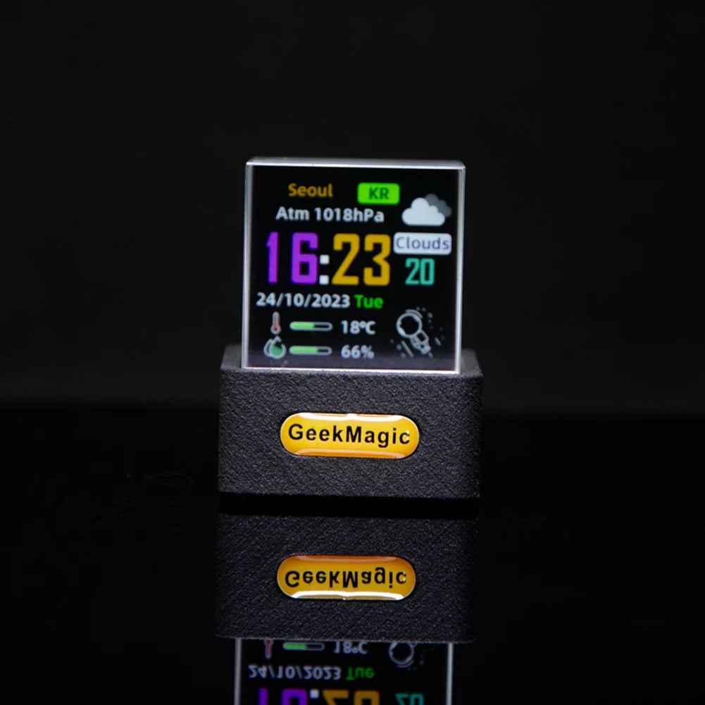 Holographic LED Digital Clock Cube
