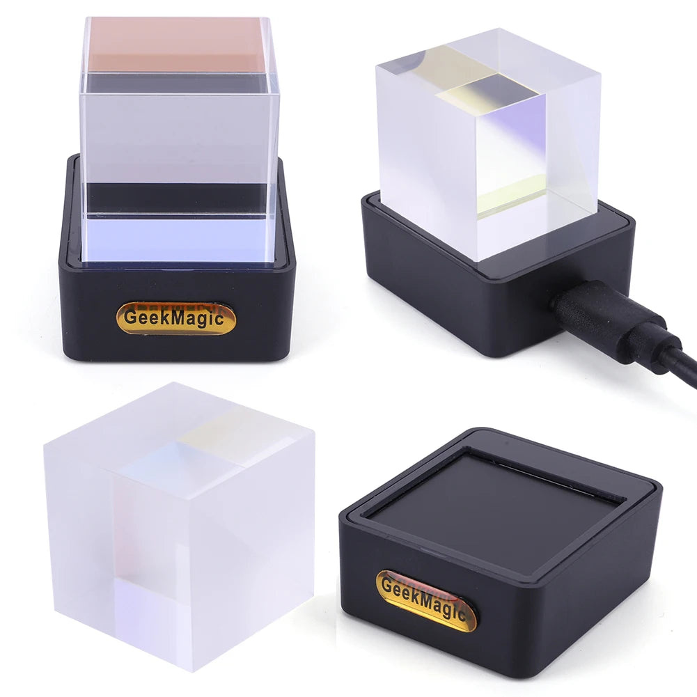 Holographic LED Digital Clock Cube