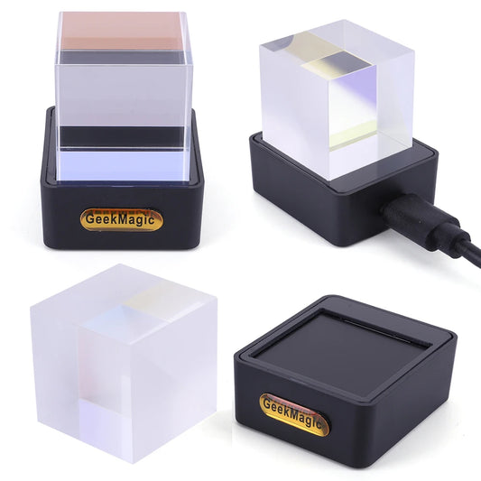 Holographic LED Digital Clock Cube