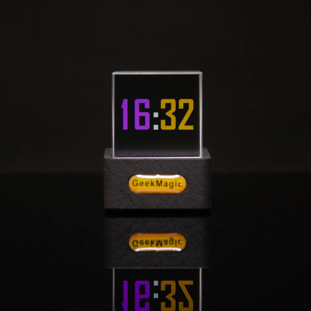 Holographic LED Digital Clock Cube