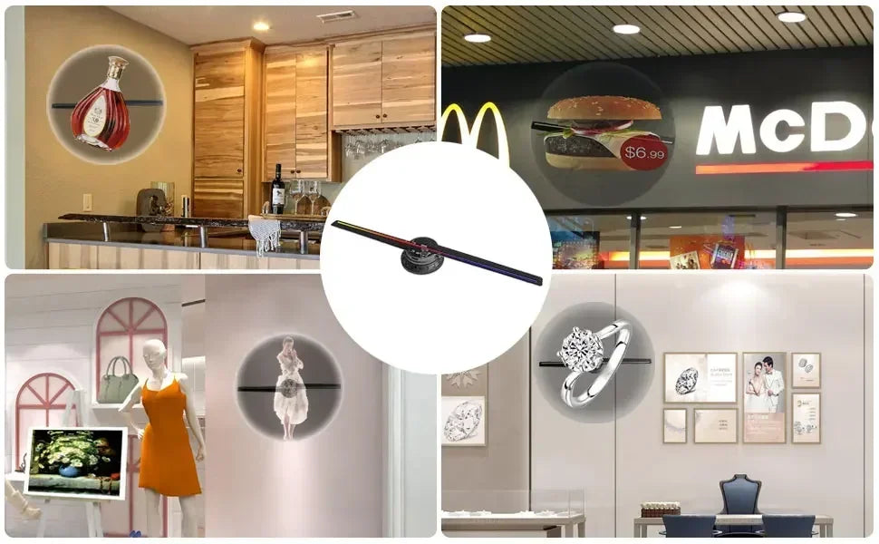 3D Hologram Fan Projector