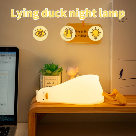 Cute Duck Night Lamp for Bedroom & Nursery