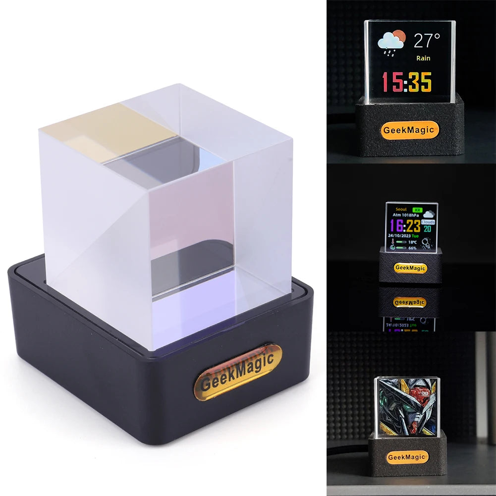 Holographic LED Digital Clock Cube